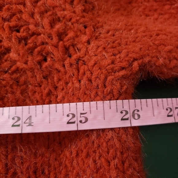 Ava & Viv Red Pullover V-Neck Long Sleeve Sweater - Picture 7 of 8